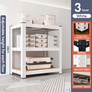 BMZAR Adjustable 4/5 Tier Metal Boltless Rack Home kitchen Store Storage Rack Warehouse Rak Besi Ser