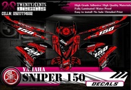 Sniper 150 decals / sticker Version 1