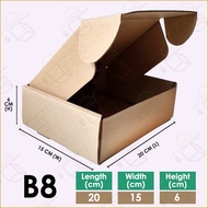 20 X 15 X 6 CM Kotak Bungkusan Packaging Box Carton Box Packing Box Mailer Box Kotak Die Cut Craft Paper Box Pizza