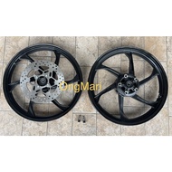 Yamaha Y15zr y16 sport rim zr 6kaki Pnp Hitam kilat black 1.60 1.85 x17 free (front disc/ bearing/ b