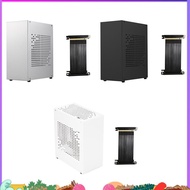 A07 Mini ITX Computer Case Chassis HTPC Host Case USB3.0 ITX Enclosure with Graphics Card Extension 