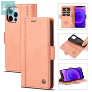 For Apple iPhone 11 12 13 14 Pro Max 12 13 Mini 7 8 Plus SE 2020 X XR XS Max Retro Flip Wallet Leather Phone Case with Card Holder Stand Bag Cover