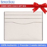 Coach Card case In Gift Box Slim Id Card Case Chalk # CP209