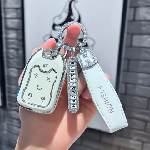 TPU Car Remote Key Case Cover Protect Shell Fob For CHEVROLET Silverado GMC Sierra 1500 2500HD 3500H