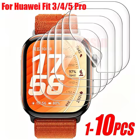 1-10Pcs Hydrogel Film For Huawei Watch Fit 5 Pro 4 Screen Protector HD Clear Protective Cover for Hu