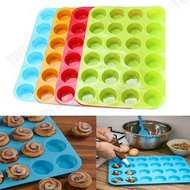 24cup Cavity Holes Silicone Mold Mould Mini Muffin Cup Cake Cookies Cupcake Bakeware Pan Baking Tray