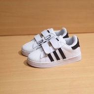 SEPATU ANAK SEKOLAH ADIDAS SUPERSTAR PUTIH HITAM PEREKAT