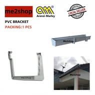 (1 PCS) F300 GUTTER PIPE FITTINGS PVC BRACKET (GREY)/PIPE SALUR AIR FITTING