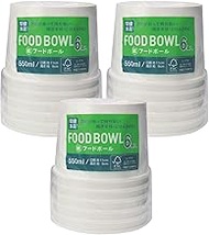 (Amazon.co.jp Exclusive) Art Nap Disposable Paper Bowl, 19.7 fl oz (550 ml), Set of 6, Height and Ea