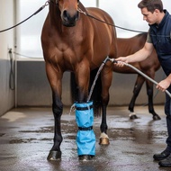 HWETR 1 Pcs Hoof Soaking Boot For Horse Soft Lining Equine Soaker Bagfort Hooves Soaking For Stables