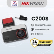 Hikvision C200S Dashcam & Car Camera 1080P FHD | Dual Channel | 3" LCD | Wi-Fi App | 24H Parking Mod