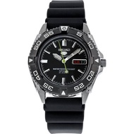 [Powermatic] Seiko 5 SNZB23 SNZB23J2 Black Analog Rubber Sports Automatic Japan Made Men's Watch