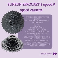 SUNRUN SPROCKET 8 speed 9 speed cassette 24 speed 11-32T MTB Bike Parts Bicycle Cogs