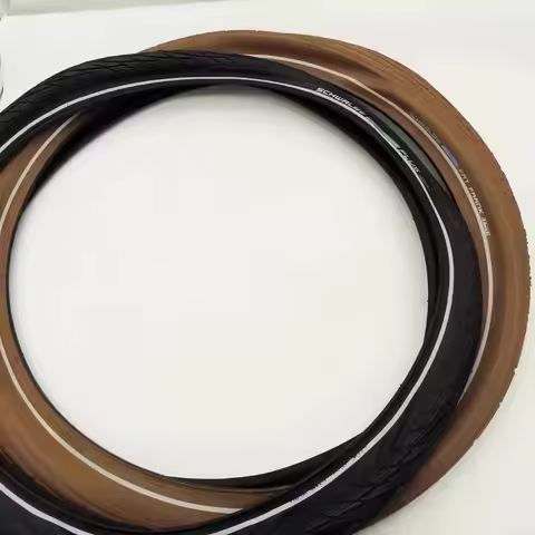 Retro Bicycle Outer Tire, Mountain Bike 26-Inch 2.35 Brown Tire