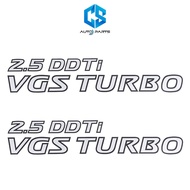 สติ๊กเกอร์ 2.5 DDTi VGS TURBO ติดข้างประตูรถ NISSAN NAVARA NP300