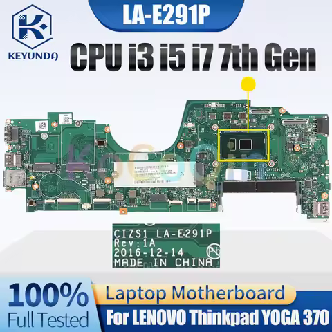 For LENOVO Thinkpad YOGA 370 Notebook Mainboard LA-E291P i3 i5 i7 7th Gen 01HY288 01HY173 10M88818 L