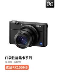 二手Sony/索尼 DSC-RX100M6 黑卡6微單卡片數碼照相機VLOG短視頻