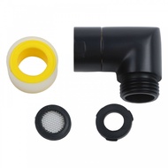 Shower Elbow Elegant Black Finish Strong Connection Angle Shower Connector