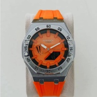 GA2100 Orange Mod Rubber Stainless Steel Bezel Watch Copy Ori 1.1