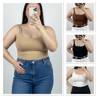 2PCS FYVIE FOAMED TOP CASUAL TOPS BUILT-IN PAD GENTLE LONG LASTING RANDOM COLOR L-XL WOMEN PLAIN