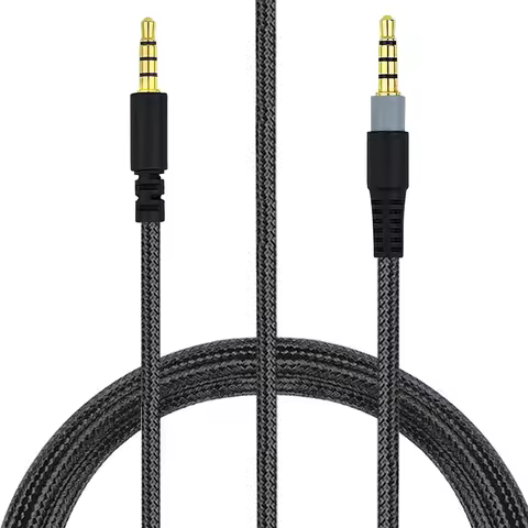 1pc Nylon Braided Replacement Aux 3.5mm Cable Extension Cord for for HyperX Cloud Mix for Alpha S Ga