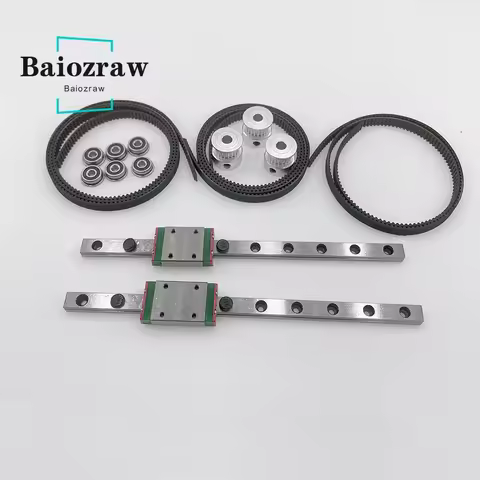 Baiozraw VORON Tri-Zero Mod-a triple-belted-Z 2GT 16T Pulley Timing Belt F623 Bearing MGN9C MGN7H 15