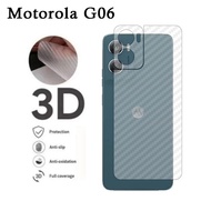 Garskin Motorola G06 Carbon Hydrogel Clear Back Cover