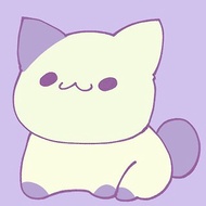 數位 Purple Cat Animation greenscreen for Decorating video content.