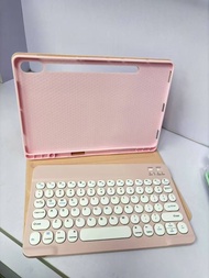 😆（平板鍵盤多品牌可用）😆（現貨）😆（免費順豐）蘋果ipad 聯想 華為 榮耀 小米 紅米 OPPO VIVO 藍牙鍵盤 圓鍵按帽