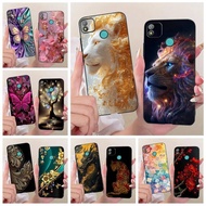 For Tecno Pop 4 Case BC2c BC1s Cute Lion Luxury Painted Cover Soft Silicone Case For Tecno Pop 5 BD2