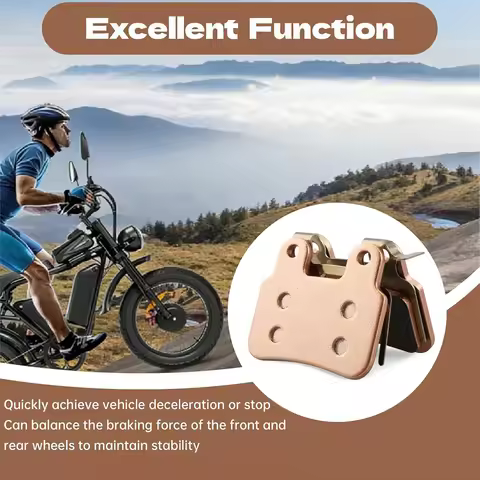 Quiet & Powerful: 2Pairs Copper Semi-Metal Pads Fit XD/XOD Calipers – For Ridstar Q20/H26Pro/EKX/X2 