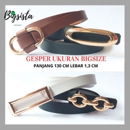 2-Piece Jumbo Belt Big Size Women's Buckle Dress Belt