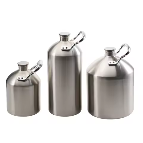 Single Handle 2/3.6/5L Beer Mini Keg Barrel Stainless Single Wall Brand New Screw Cap Portable Craft