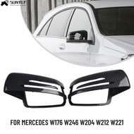 [Sunnylife]Mirror Covers Accessories Add On Car Carbon Fiber For Benz W218 W176 W221