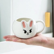 Kpop Idol Stray Kids Lee Know Cartoon SKZOO Leebit 3D Ceramic Cup Graffiti Super Cute Cup