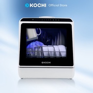 Máy Rửa Chén Để Bàn KOCHI C400 - Không Cần Lắp Đặt - Đổ Nước Trực Tiếp 5L - Dung Tích 4 Bộ - 5 Chươn