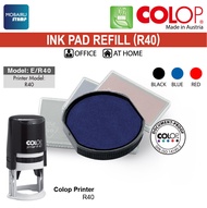 Ink Pad/Cartridges Refill for Self Inking Stamps - COLOP Printer Round R50 R40 R30 R24 R17 R12 (Blac