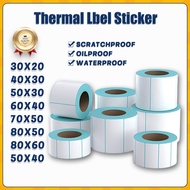 Direct Thermal Barcode Sticker Paper Barcode Label 30X20 40x30 50x30 50x40 60x40 70x50 80x50 80x60 T