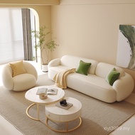 Row Combination Sofa Full Set B & B Reception Straight Small Apartment Living Room Set Beauty Salon 