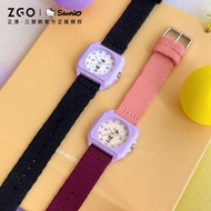 ZGO x Sanrio Kuromi Jam Tangan Wanita Ladies Watch 30M Waterproof Square Dial Nylon Strap Quartz Wat