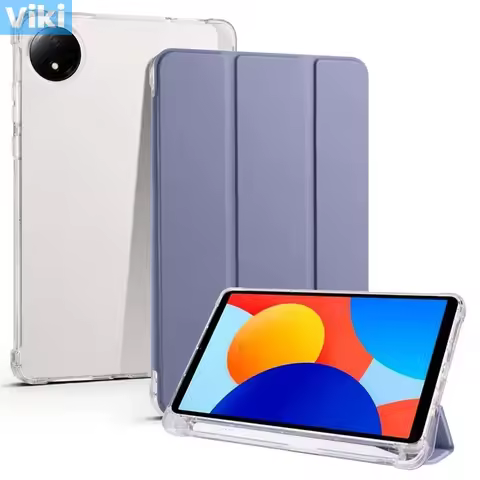 For Redmi Pad SE 8.7 8 7 Case with Pencil Holder Soft TPU Back Magnetic Shell for Xiaomi Redmi Pad S