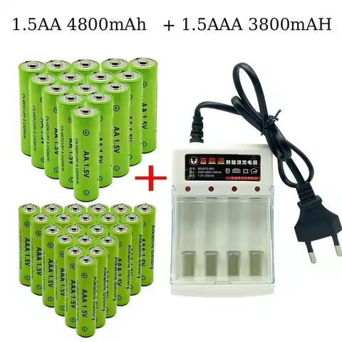 100% original battery 1.5V AA4.8Ah+AAA3.8Ah NI-MH 1.5V battery, suitable for watches, mice, computer