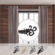 Rod Desyne Jean 1" Side Single Curtain Rod, 12-20 inch, Mahogany