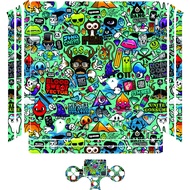 [PS4] Green logo game console protective and decorative sticker