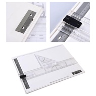 BolehDeals Multifunction Table Drawing Board A3 Adjustable Angle Drawing Board Clamps Protractor Por