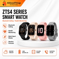 ZTFit ZTS4 Smart Watch Bluetooth Calling Health Monitoring Sleep Tracker Sports Fitness Smartwatch H