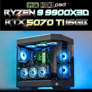 Special Custom 090 / คอมประกอบ CPU RYZEN 9 9900X3D / RTX 5070Ti 1-CLICK OC PCI-E 16GB GDDR7 256BIT