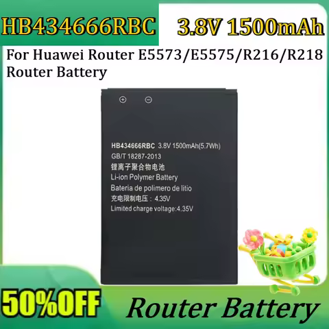 New HB434666RBC 3.8V 1500mAh High Quality Battery for Huawei Router E5573/E5575/R216/R218 Router Bat