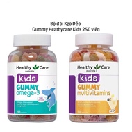 Kẹo dẻo Healthy Care Kids Gummy Omega 3/ Multivitamin Úc (250 viên) bổ sung chất cho trẻ 2 tuổi trở