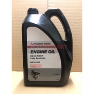 100% ORIGINAL MITSUBISHI 4L ENGINE OIL 5W40 FULLY SYNTHETIC 10000km MZ320221 MZ320362 MITSUBISHI OIL